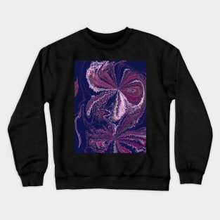 Blue and Purple Fantasy Pattern Crewneck Sweatshirt